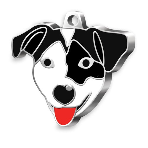 Jack Russell Terrier Siyah Beyaz Köpek İsim Künyesi
