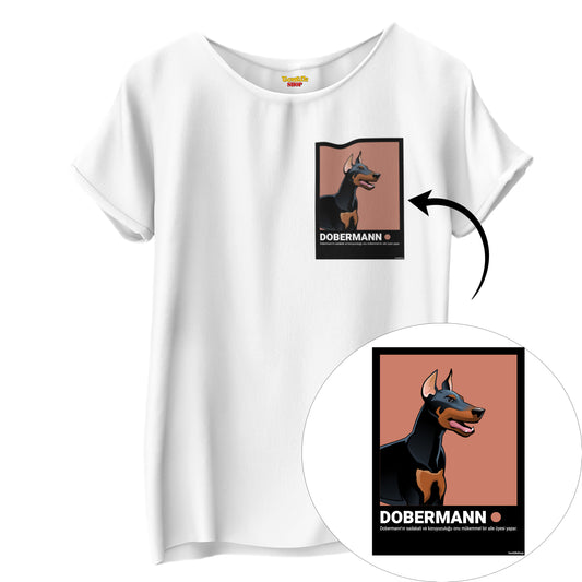 Doberman Portresi  - TontikShop Köpek ve Kedi Sahipleri için Tişört Serisi - Komik Kedi Köpek Tişörtleri