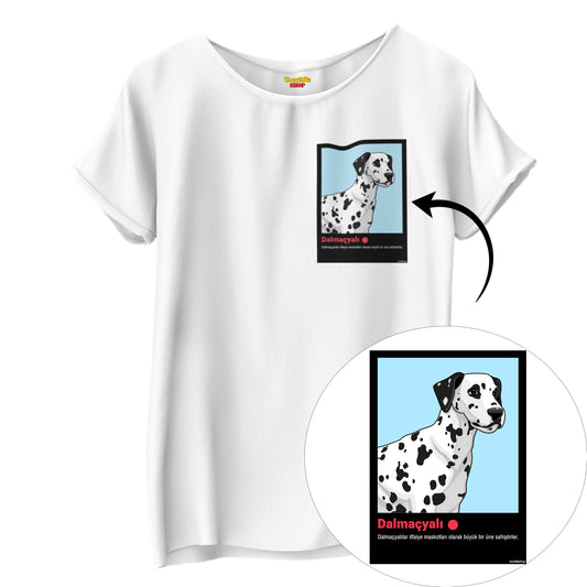 Dalmaçyalı Portresi - TontikShop Köpek ve Kedi Sahipleri için Tişört Serisi - Komik Kedi Köpek Tişörtleri