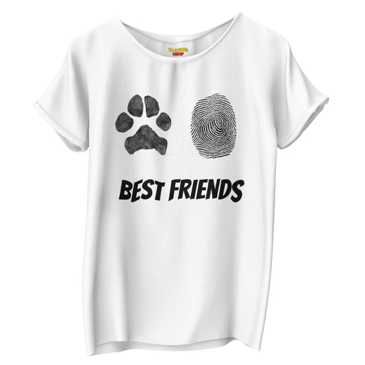 Best Friends - TontikShop Köpek ve Kedi Sahipleri için Tişört Serisi - Komik Kedi Köpek Tişörtleri