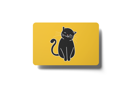 Siyah Şirin Kedi / Kedi ve Köpek Severler için Özel Tasarım Buzdolabı Magneti