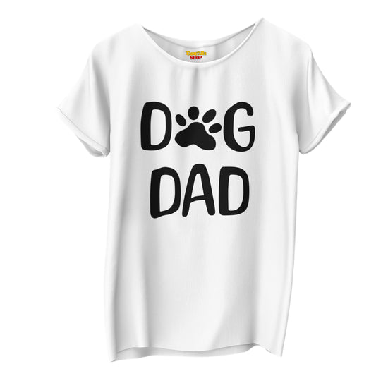 DOG DAD Köpek Babası - TontikShop Köpek ve Kedi Sahipleri için Tişört Serisi - Komik Kedi Köpek Tişörtleri