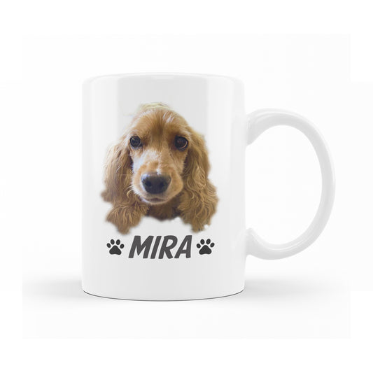 Kişiye Özel Kedi/Köpek Fotoğrafı ve İsmi ile Kahve Çay Kupası