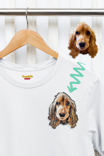 Özel Tasarım ile Evcil Dostunuzu Tişörtünüzde Taşıyın - Özel Yapım Kişiye Özel Fotoğraflı T-Shirt