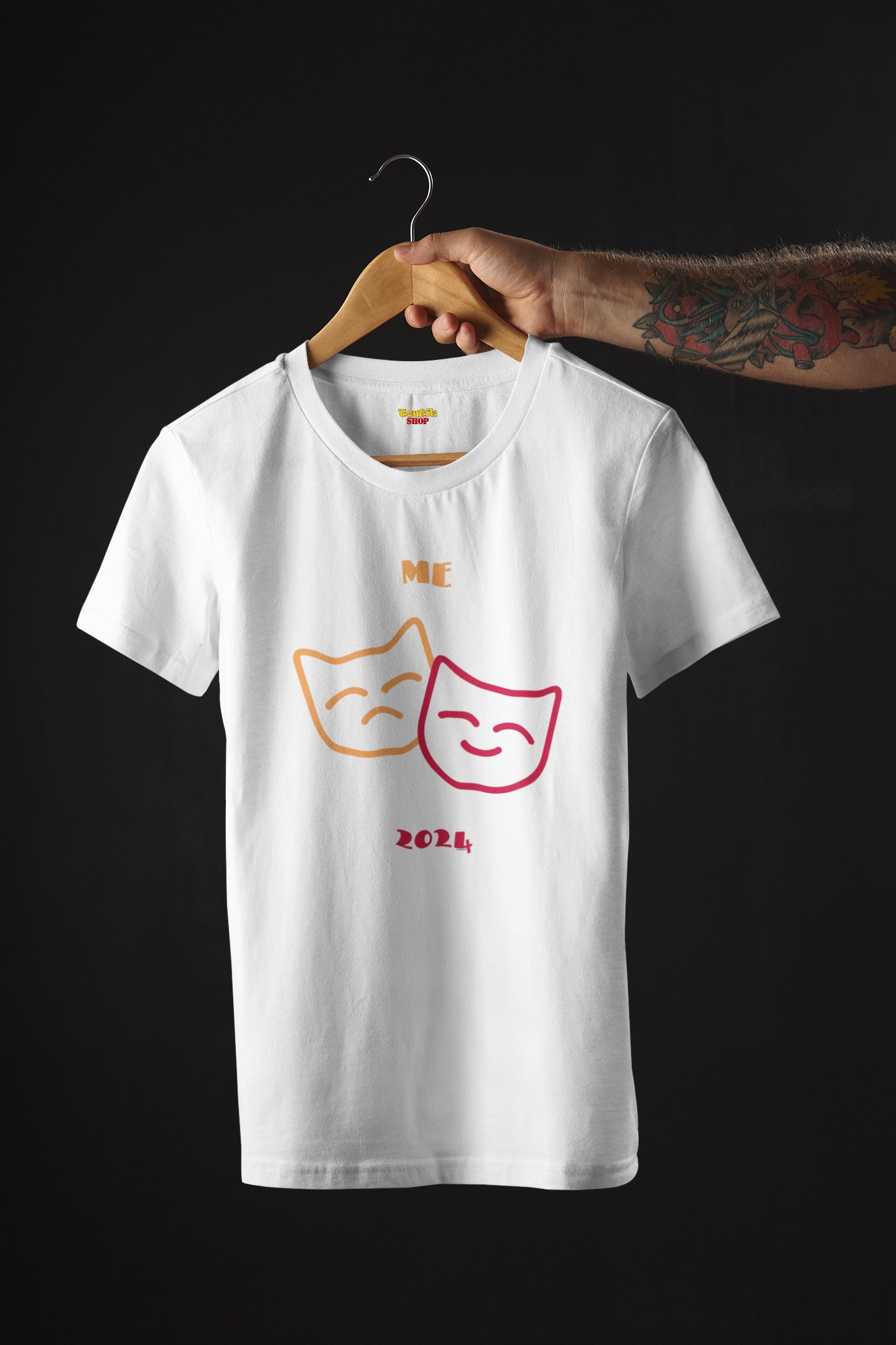 2024'de Ben - TontikShop Köpek ve Kedi Sahipleri için Tişört Serisi - Komik Kedi Köpek Tişörtleri