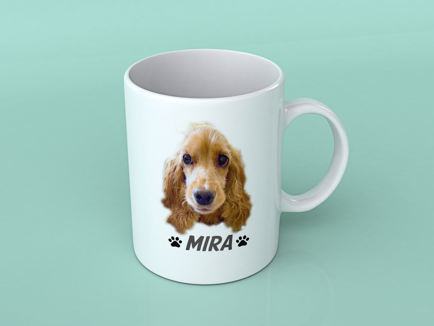 Kişiye Özel Kedi/Köpek Fotoğrafı ve İsmi ile Kahve Çay Kupası