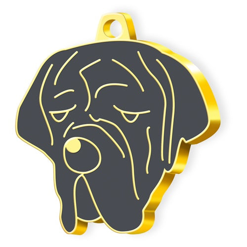 Altın Kaplama Neapolitan Mastiff Köpek İsim Künyesi