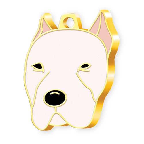 Altın Kaplama Dogo Argentino Köpek İsim Künyesi
