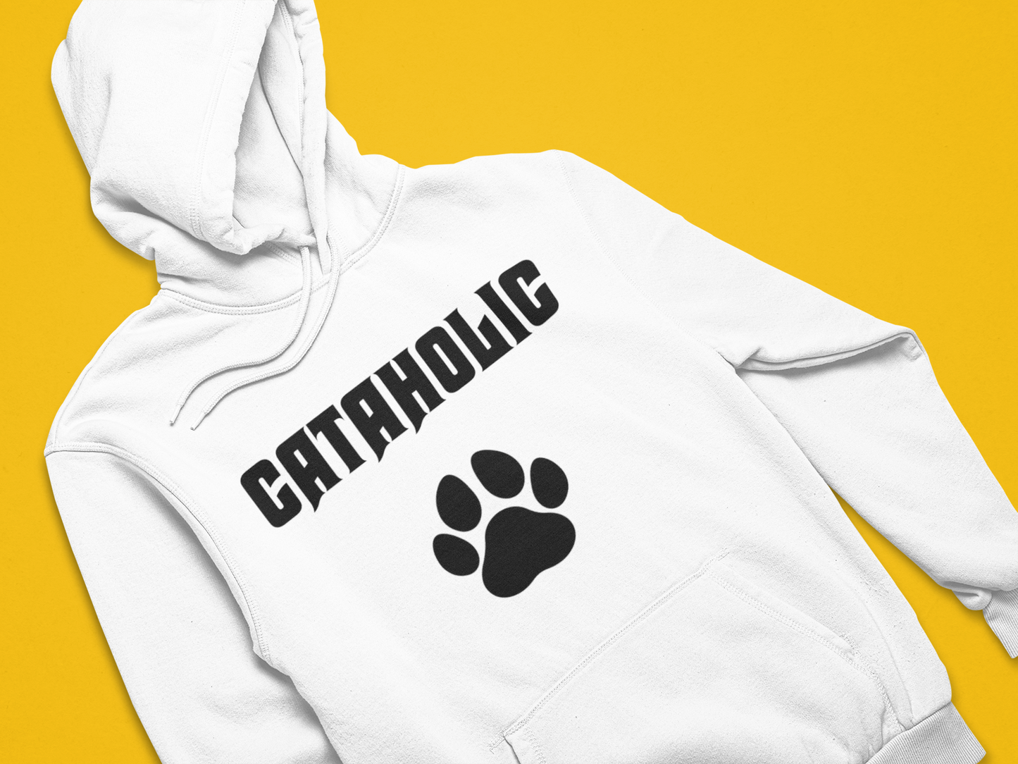 Cataholic / Kedikolik - TontikShop Köpek ve Kedi Sahipleri için Kapüşonlu Sweatshirt Serisi - Komik Kedi Köpek Kapüşonlu Sweatshirt