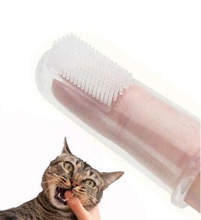 Parmağa Takılabilen Kedi Köpek Diş Temizleme Fırçası