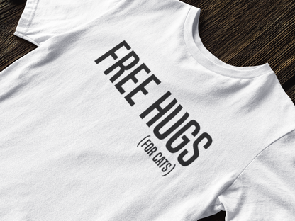FREE HUGS (For Cats) - TontikShop Köpek ve Kedi Sahipleri için Tişört Serisi - Komik Kedi Köpek Tişörtleri