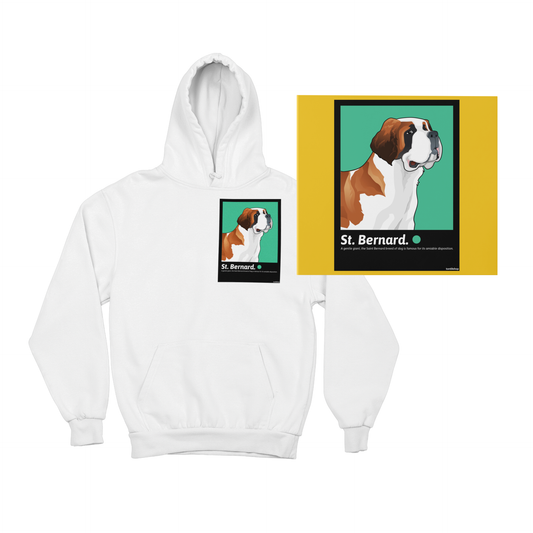 St. Bernard Portresi - TontikShop Köpek ve Kedi Sahipleri için Kapüşonlu Sweatshirt Serisi - Komik Kedi Köpek Kapüşonlu Sweatshirt