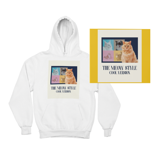 Miyav Stili - TontikShop Köpek ve Kedi Sahipleri için Kapüşonlu Sweatshirt Serisi - Komik Kedi Köpek Kapüşonlu Sweatshirt