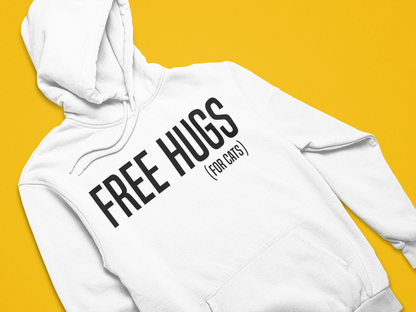 Free Hugs ( For Cats ) - TontikShop Köpek ve Kedi Sahipleri için Kapüşonlu Sweatshirt Serisi - Komik Kedi Köpek Kapüşonlu Sweatshirt