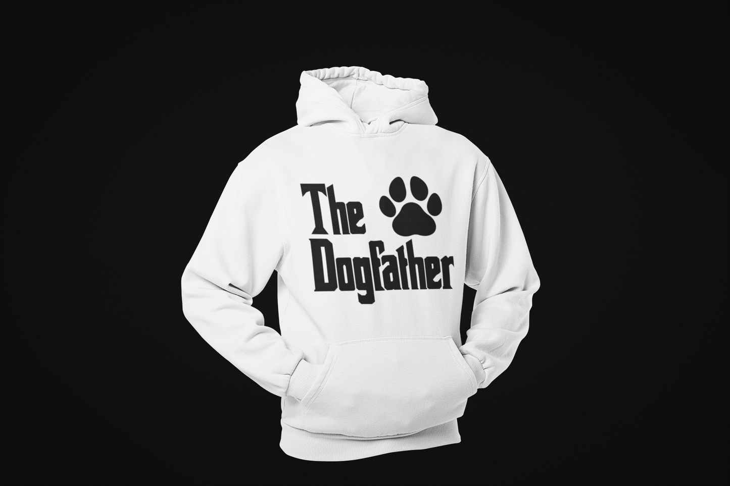 The DogFather - TontikShop Köpek ve Kedi Sahipleri için Kapüşonlu Sweatshirt Serisi - Komik Kedi Köpek Kapüşonlu Sweatshirt