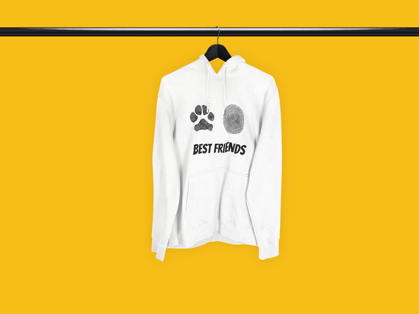 En İyi Dostlara - TontikShop Köpek ve Kedi Sahipleri için Kapüşonlu Sweatshirt Serisi - Komik Kedi Köpek Kapüşonlu Sweatshirt