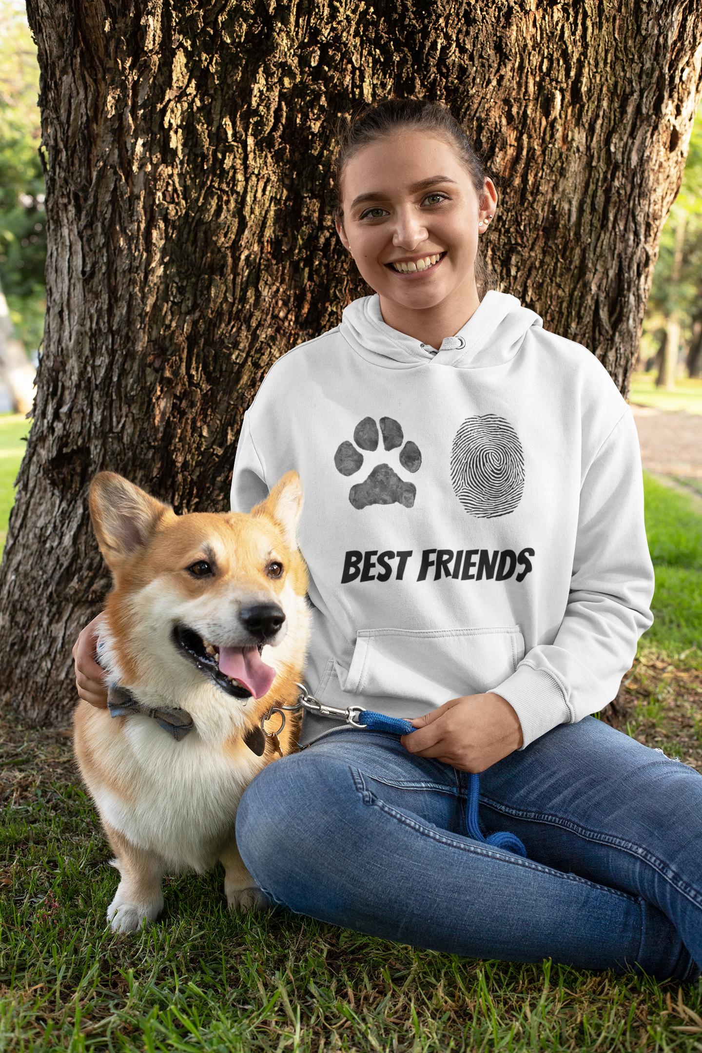 En İyi Dostlara - TontikShop Köpek ve Kedi Sahipleri için Kapüşonlu Sweatshirt Serisi - Komik Kedi Köpek Kapüşonlu Sweatshirt