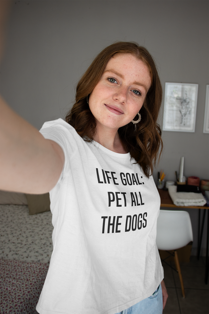 Hayat Amacım: Tüm Köpekleri Sahiplenmek - TontikShop Köpek ve Kedi Sahipleri için Tişört Serisi - Komik Kedi Köpek Tişörtleri