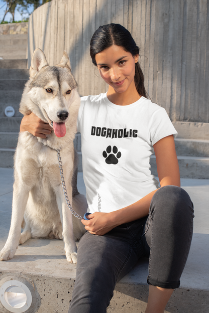 Dogaholic - Köpekkolik- TontikShop Köpek ve Kedi Sahipleri için Tişört Serisi - Komik Kedi Köpek Tişörtleri